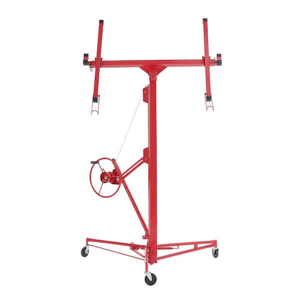 16 ft. Drywall Panel Hoist Jack Lifter Drywall Lift Panel Lift in Red