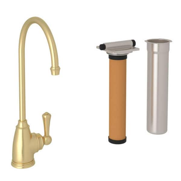ROHL Georgian Era Single Handle Beverage Faucet in Satin English Gold