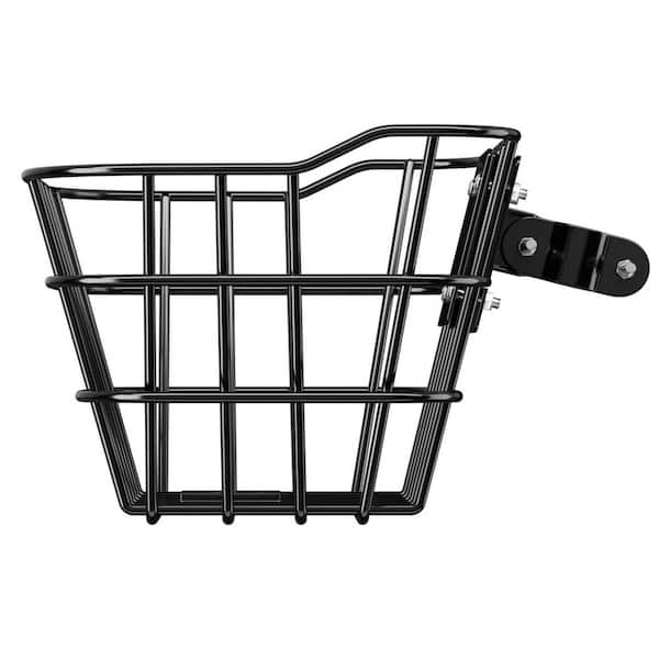 Front Bike Basket, Electric Scooter Basket with Fixed Bracket-Max Bearing 20 lbs, Construct from Solid Steel