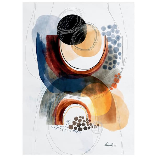 Empire Art Direct Multi-Colored 8 ft. x 10 ft. Moving Mountains Washable Geometric Art, Power loomed Area Rug