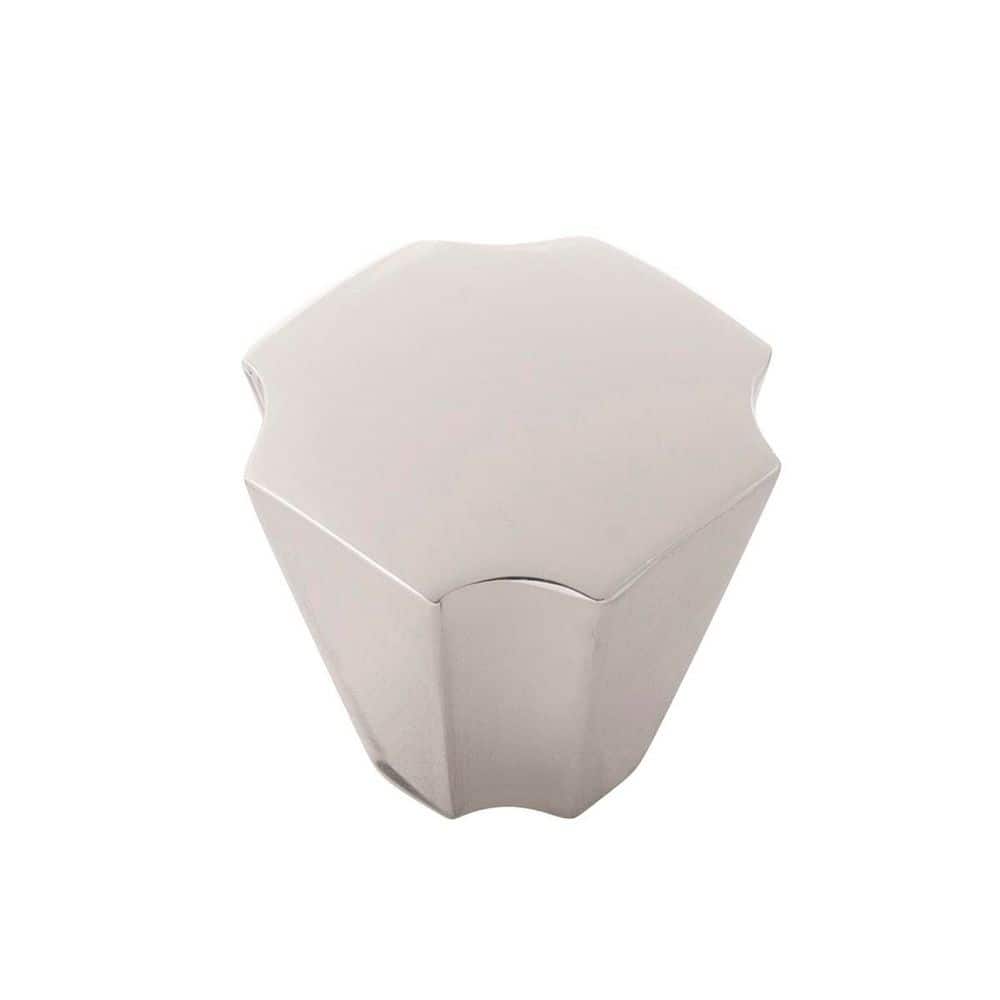 Monarch Collection Knob 1-1/8 Inch x 1-1/8 Inch Contemporary Polished Nickel Finish Square Knob price history on PriceWatchPro