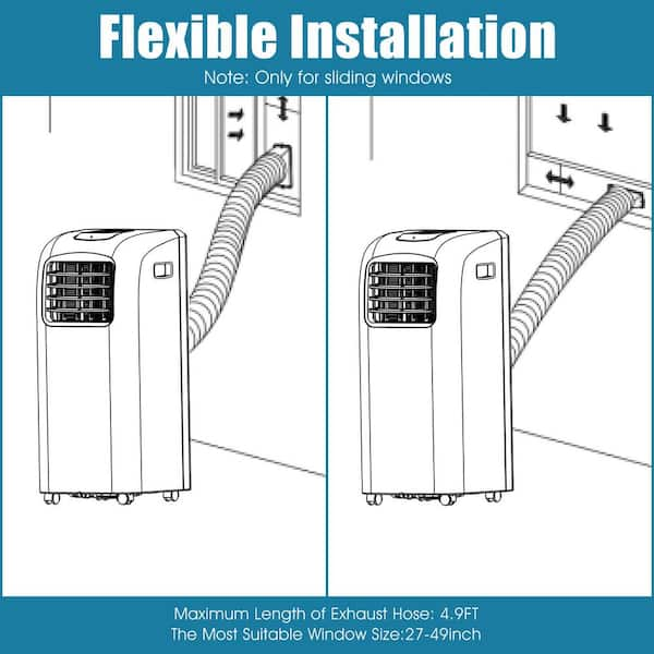 Costway 5000 BTU (8000 BTU ASHRAE) Portable Air Conditioner 3-in-1