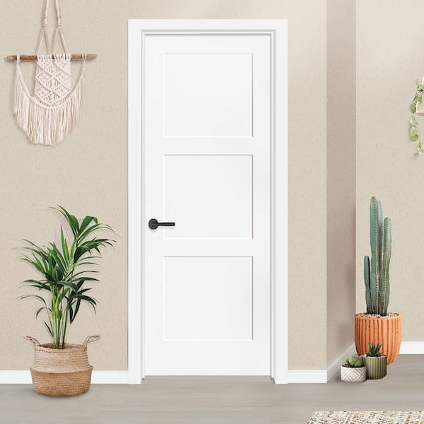 Masonite Traditional 32-in x 80-in Natural 6-panel Solid Core Unfinished  Oak Wood Right Hand Single Prehung Interior Door in the Prehung Interior  Doors department at