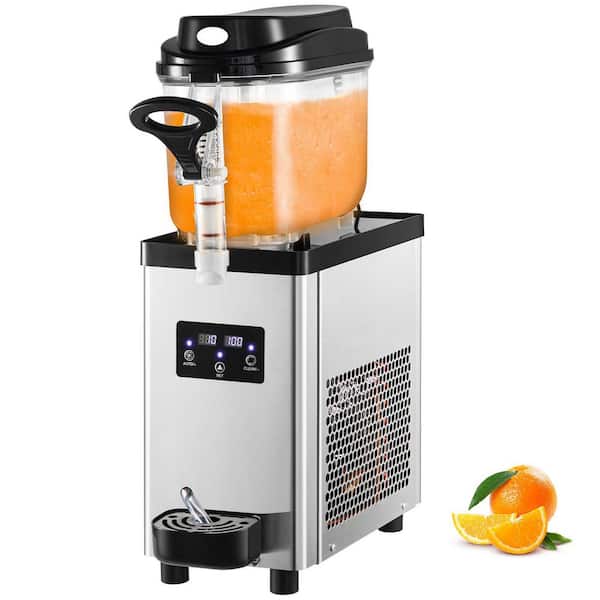 SKYSHALO 203 oz.Commercial Slushy Machine 300-Watt, 6L/1.6 Gal. 25 Cups Single-Bowl,Stainless Steel Drink Maker,Snow Cone Machine