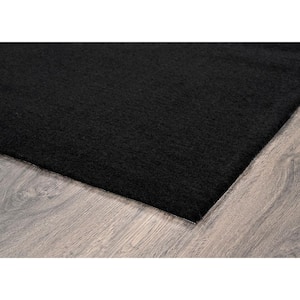 Gramercy 4 ft. x 6 ft. Black Plush Bathroom Carpet