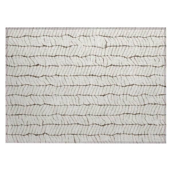 Chantille Machine Washable Indoor/Outdoor Abstract ACN3038 Ivory 3 ft. x 4 ft. Area Rug