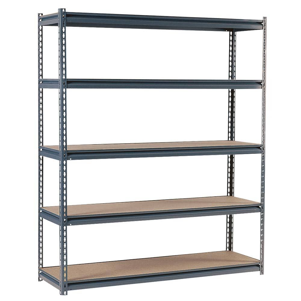 Hardware /& Outdoor Heavy Duty Garage Shelf Steel Metal Storage 5 Level Adjustable Shelves Unit 72 H x 48 W x 24 Deep Pack of 2