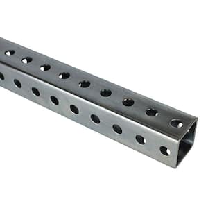 1-1/2 in. x 3 ft. - 14 Gauge Zinc Plated Perforated Steel Square Tube