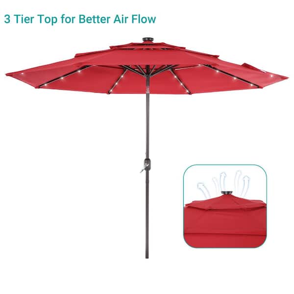 8 ft aluminum square cantilever offset patio umbrella in midnight PURPLE LEAF 8 ft. Square Aluminum Outdoor Cantilever Patio Umbrella Offset 360 Rotation Umbrella with Base, in Gray