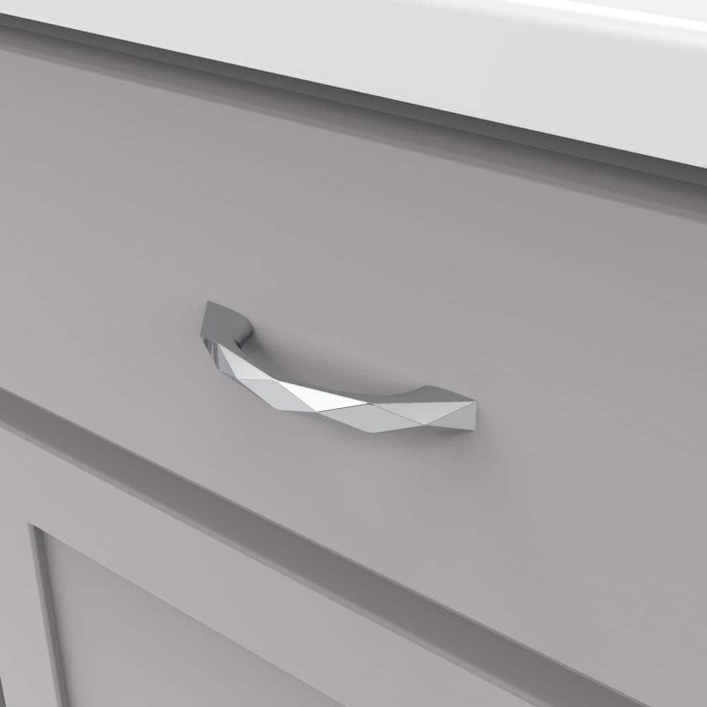 Karat Chrome 3" Modern Industrial Cabinet Pulls