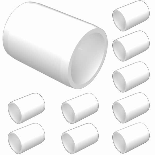 Formufit 1 in. Furniture Grade PVC External Coupling in White (10-Pack)