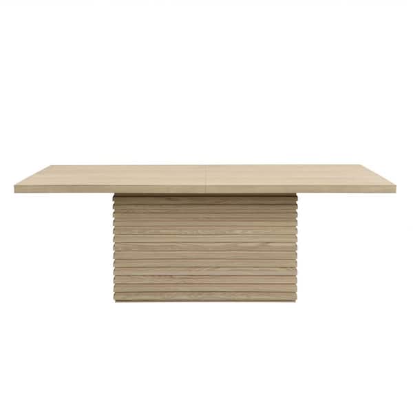 Harper & Bright Designs Sculptural Rectangular Light Ash Wood 40