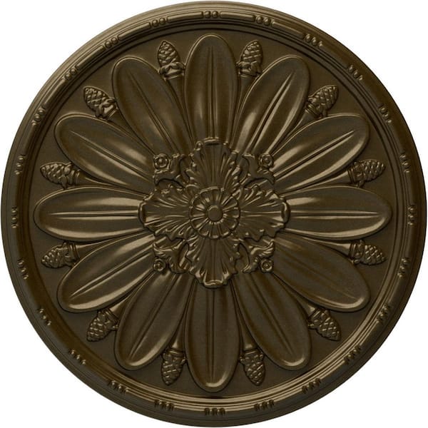 Ekena Millwork 29-7/8" x 1-3/8" Fairfax Urethane Ceiling, Brass