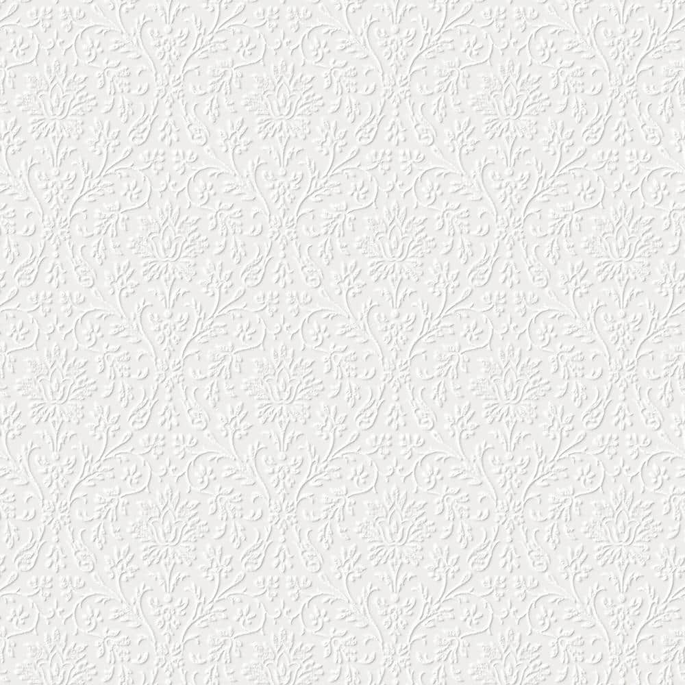Laura Ashley Annecy Paintable White Unpasted Removable Wallpaper Sample 11341894 The Home Depot