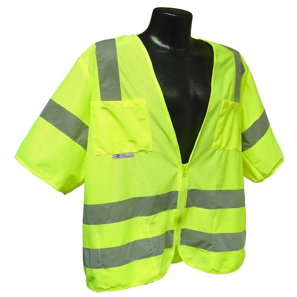 Radians Std Class 3 Large Green Mesh Safety Vest