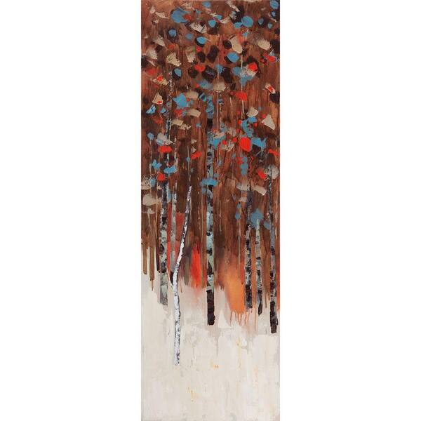 Yosemite Home Decor 12 in. x 35 in. Shades Of Fall III Hand Painted Contemporary Artwork - DISCONTINUED