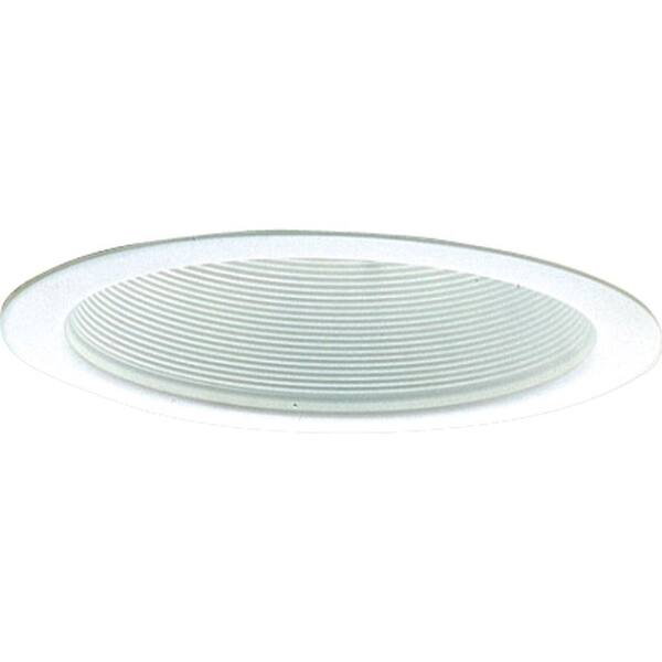 Progress Lighting 6 in. Trimlite White Recessed Step Baffle Trim