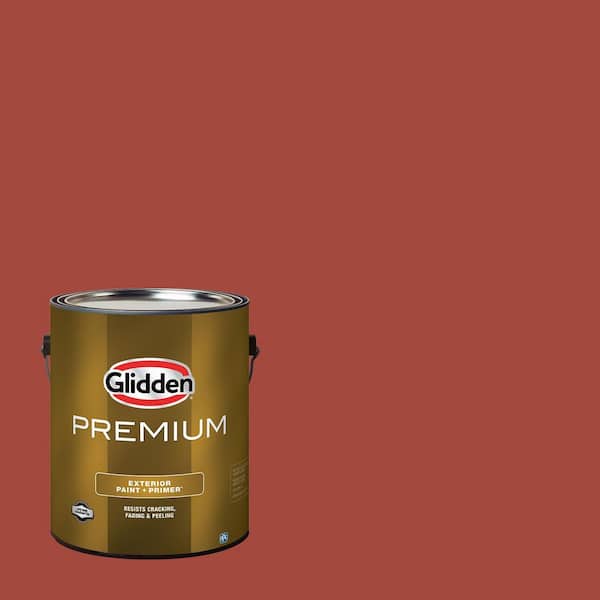 Glidden Premium 1 gal. PPG1064-7 Rum Raisin Satin Exterior Latex