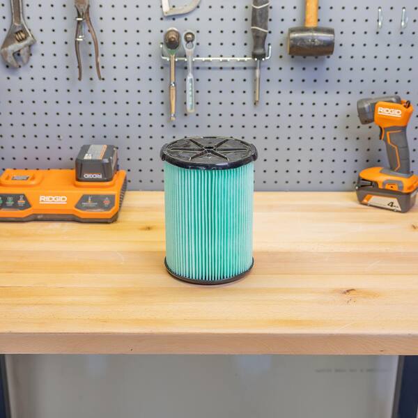 RIDGID HEPA Material Pleated Paper Shop Vacuum Filter