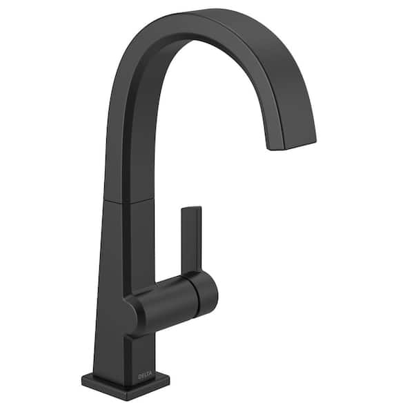 Delta Pivotal Single-Handle Bar Faucet in Matte Black