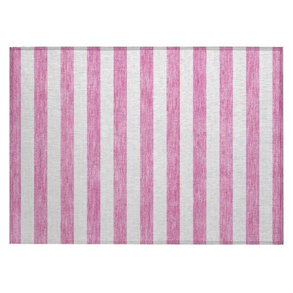 Chantille ACN528 Pink 1 ft. 8 in. x 2 ft. 6 in. Machine Washable Indoor/Outdoor Geometric Area Rug