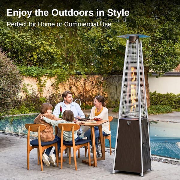 48000 Btu Garden Patio Heaters Gas KingChii 48,000 BTU Propane Gas