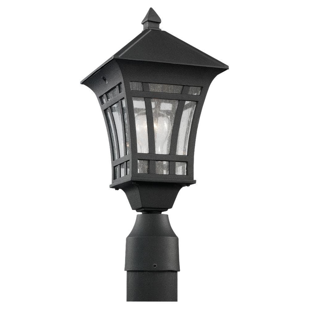 Generation Lighting Herrington 1-Light Outdoor Black Post Top