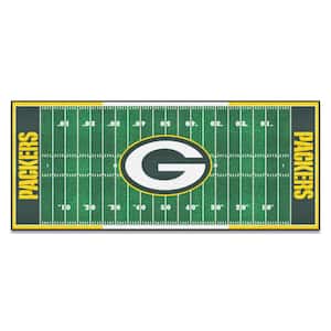 Green Bay Packers 3 ft. x 6 ft. Football Field Rug Runner Rug