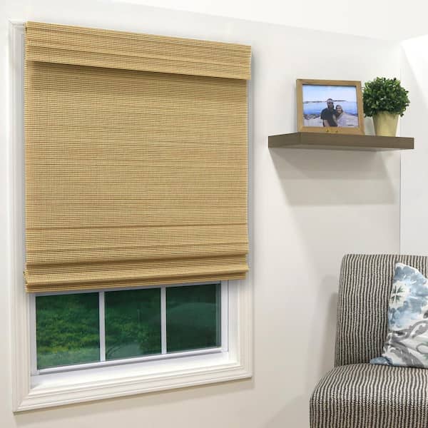 Curtain Blind Shade Bamboo Window Panels Cotton Trims Eco Friendly Natural NEW 