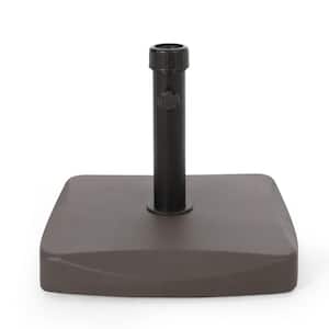 Rory 60 lbs. Concrete and Iron Outdoor Patio Umbrella Base in Brown