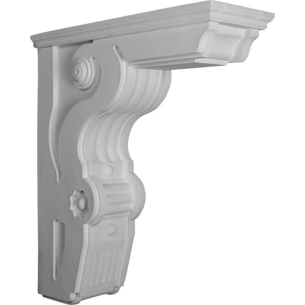 Ekena Millwork 8-1/2 in. x 22-1/2 in. x 26 in. Polyurethane Large Giana Corbel