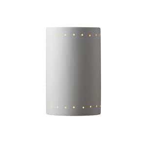 Ambiance 1-Light Bisque Solar LED Outdoor Wall Lantern Sconce