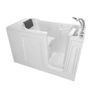 Acrylic Luxury 48 in. x 28 in. Right Hand Walk-In Whirlpool and Air Bathtub in White