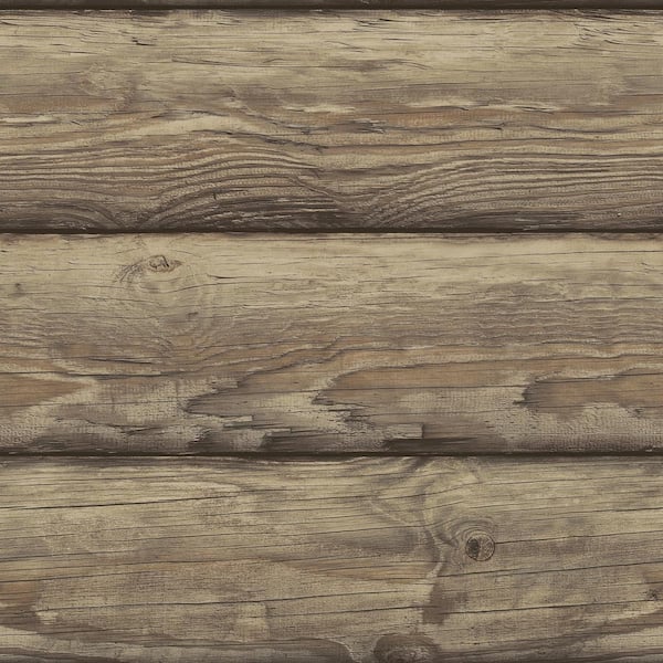 Chesapeake 20.50 in. W x 396 in. L Chestnut Bunkhouse Wallpaper