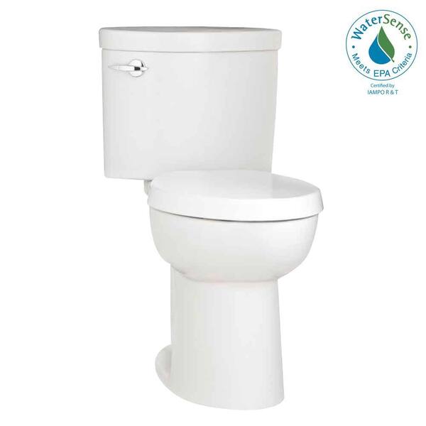 Porcher Ovale 2-Piece High-Efficiency Round Toilet in White-DISCONTINUED