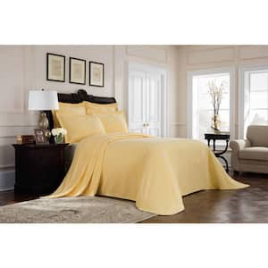 Williamsburg Richmond Yellow Solid Full Coverlet
