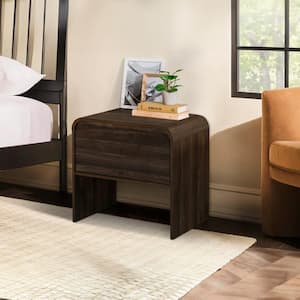 New Classic Furniture Mara 15.75 in. Walnut Rectangular Wood End Table