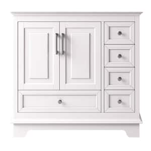 McAuley 33.86 in. W x 20.94 in. D x 32.68 in. H Bath Vanity Cabinet Only in White