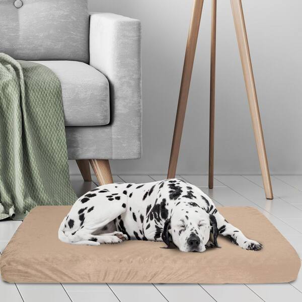 Orthopedic Dog Bed - 2-layer Memory Foam Crate Mat With Machine