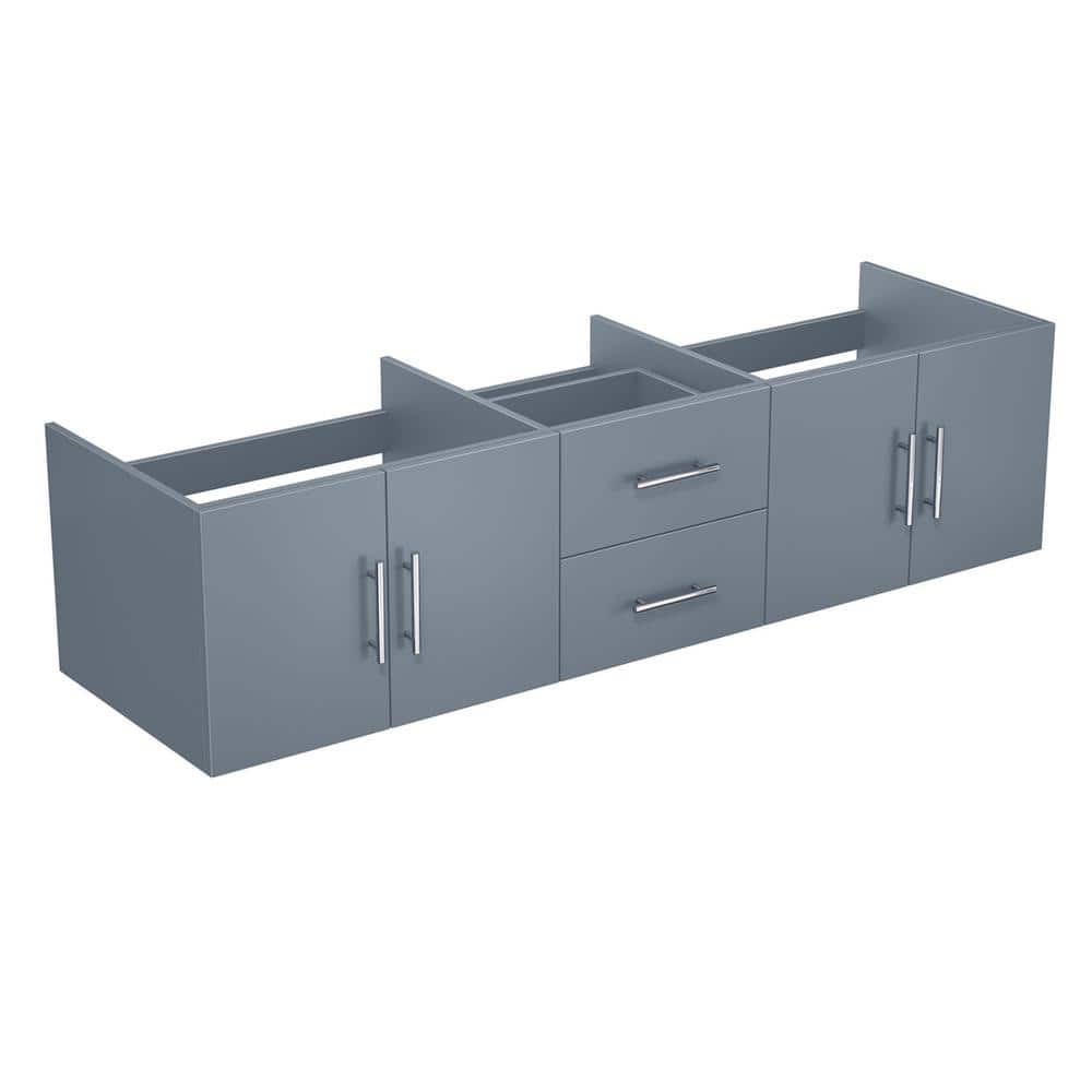 Geneva 72" Dark Gray Wall-Mounted Vanity Cabinet