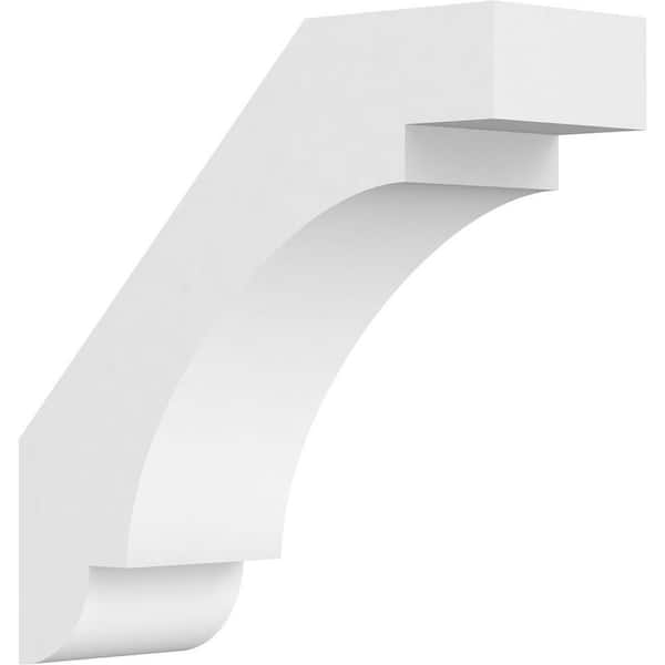 Ekena Millwork 3"W x 10"D x 10"H Standard Aspen Architectural Grade PVC Knee Brace