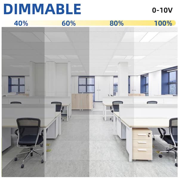 Bieuoram 2 ft. x 4 ft. 7800-Lumens Integrated LED Panel Light, 5000K White Color (16-Pack)