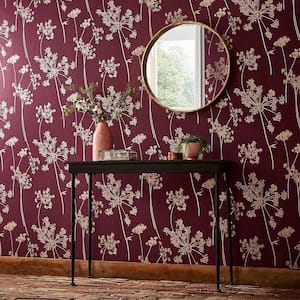 Anthriscus Plum Removable Wallpaper