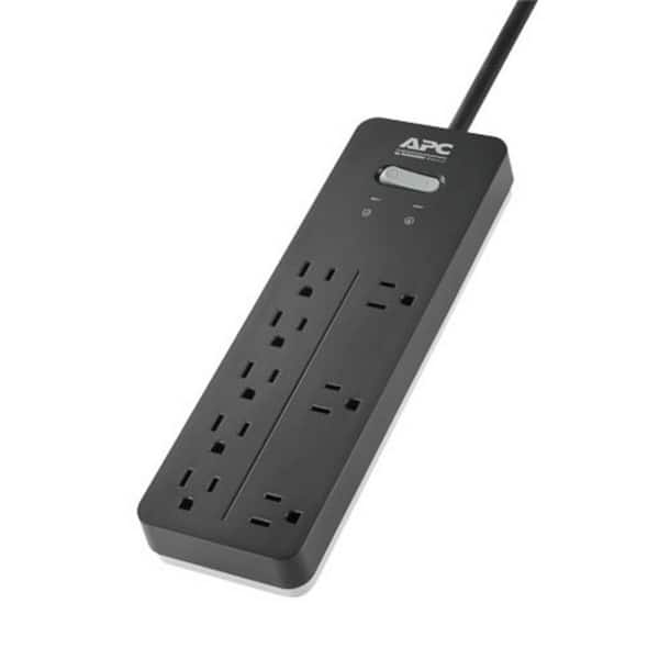 APC Black 6 ft. Surge Protector with 8 outlets