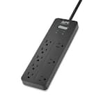 8-Outlet 6 ft. Cord Home Office Surge Protector