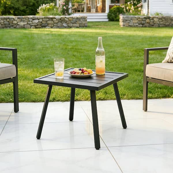 Black Wood Garden Stool L0BV6M18GL - The Home Depot