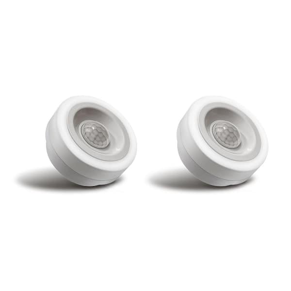 1-Light Motion Sensor Night Light Plug in 0. 6W Warm White, Automatic On/Off for Bedroom, Bathroom, Kids Room 2-Pack