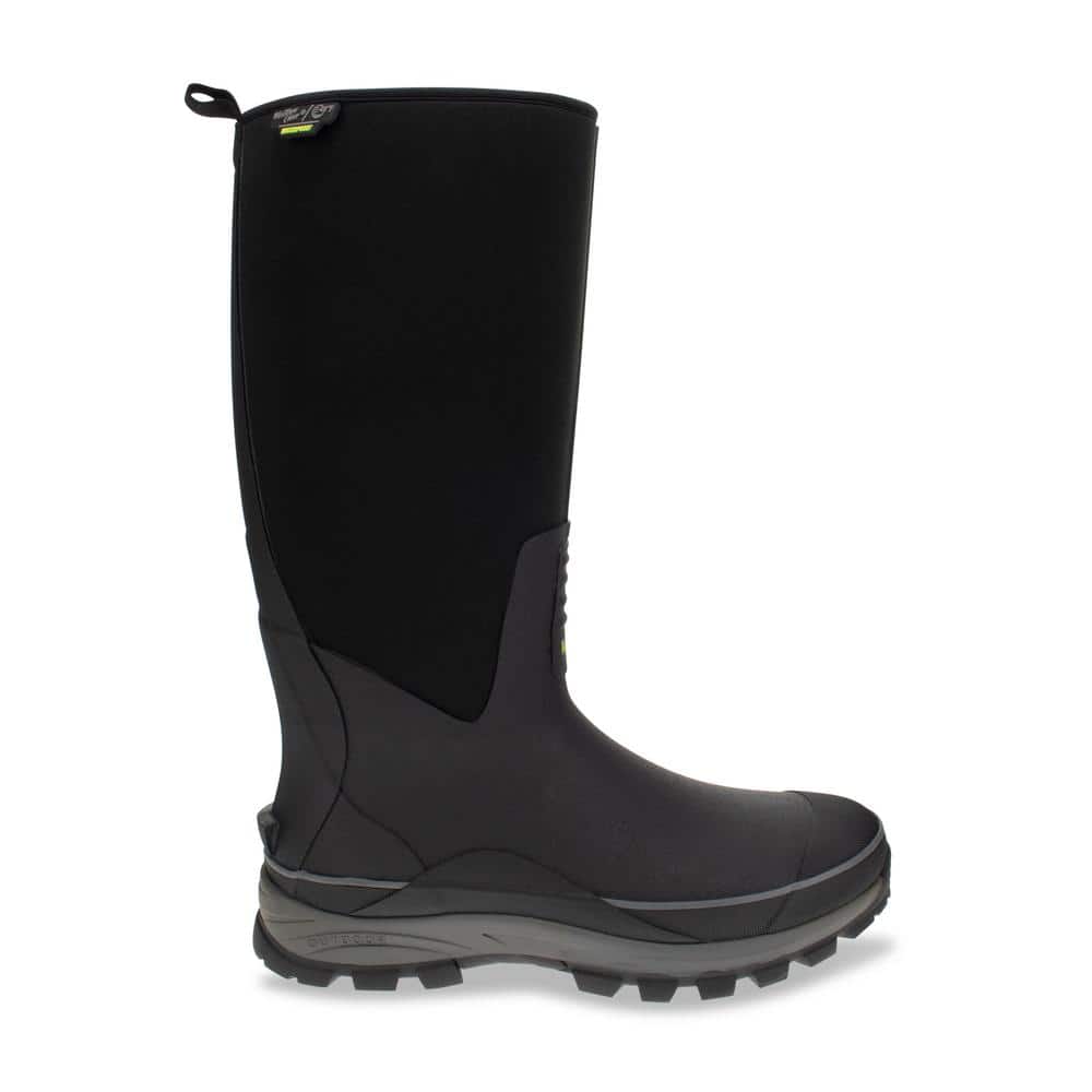 WESTERN CHIEF Men's Frontier Tall 15 in. Waterproof Neoprene Rubber Boots -  Black Size-13 20017628B - The Home Depot