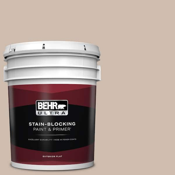 BEHR ULTRA 5 gal. #N190-3 Windrift Beige Flat Exterior Paint & Primer