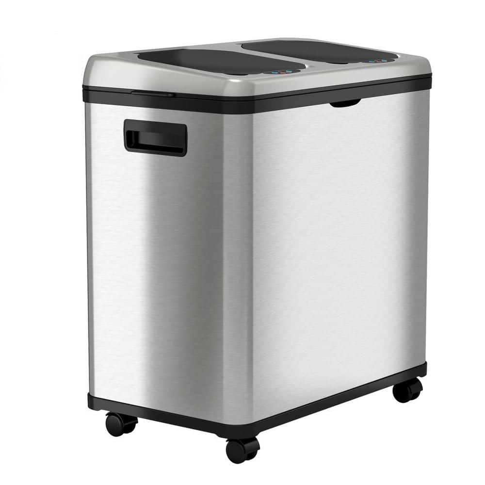 SONGMICS Trash Can, 2 x 8-Gallon Garbage Can for Kitchen, with 15 Trash Bags,  2 Compartments - Refrigerators & Freezers, Facebook Marketplace